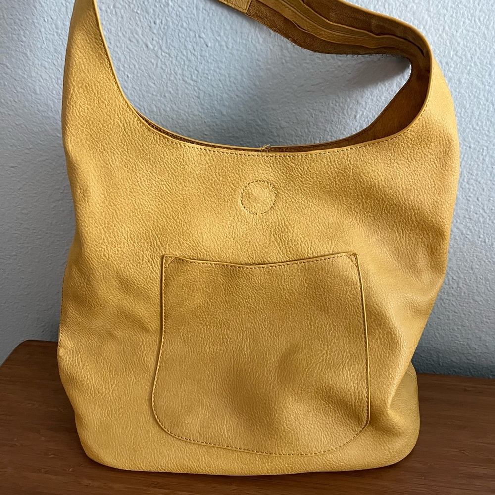 Cute 2 in 1 mustard yellow purse